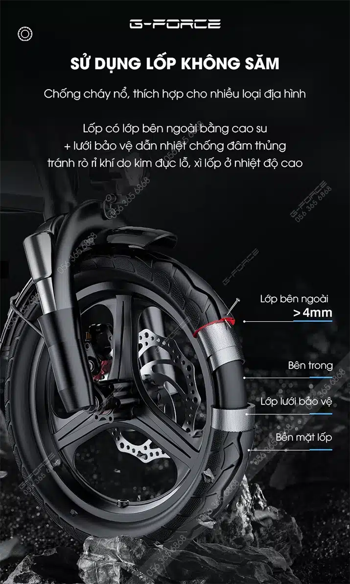 Xe đạp điện gấp gọn G-Force C14 Lite 9 Gforce C14 - Gforcevn (14)