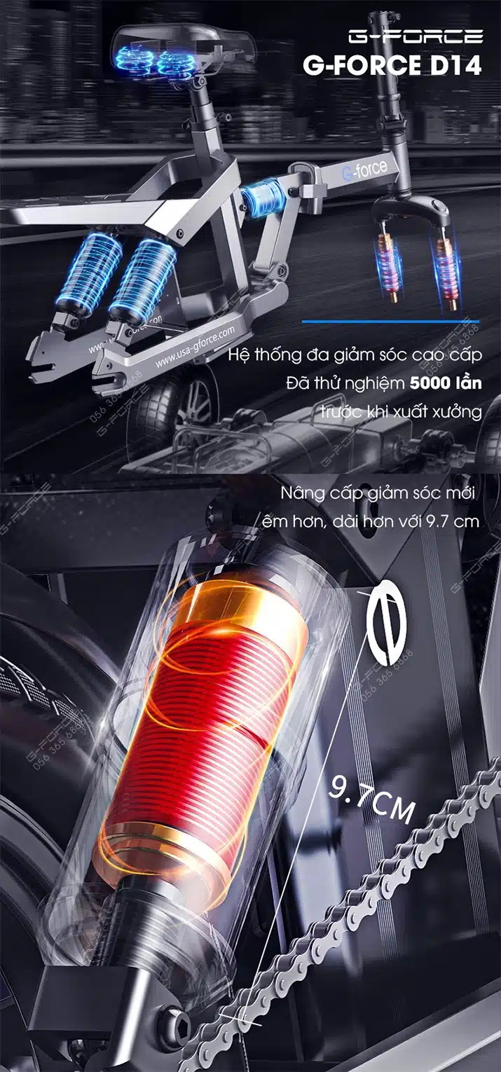 Xe dap dien GForce D14 13 giam soc