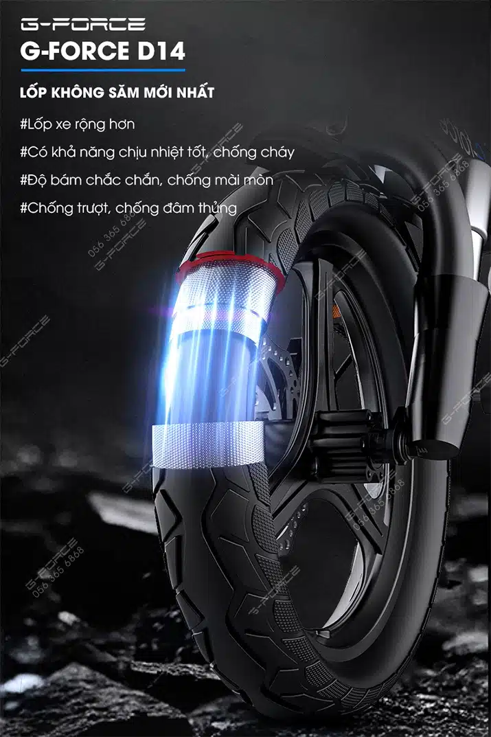 Xe dap dien GForce D14 lop
