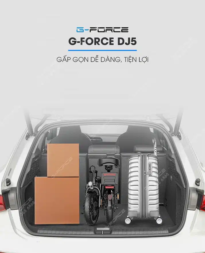 Xe dap dien GForce DJ5 gap gon de dang