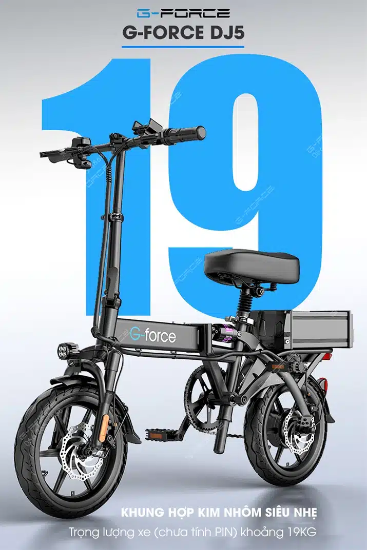Xe dap dien GForce DJ5 gioi thieu khung