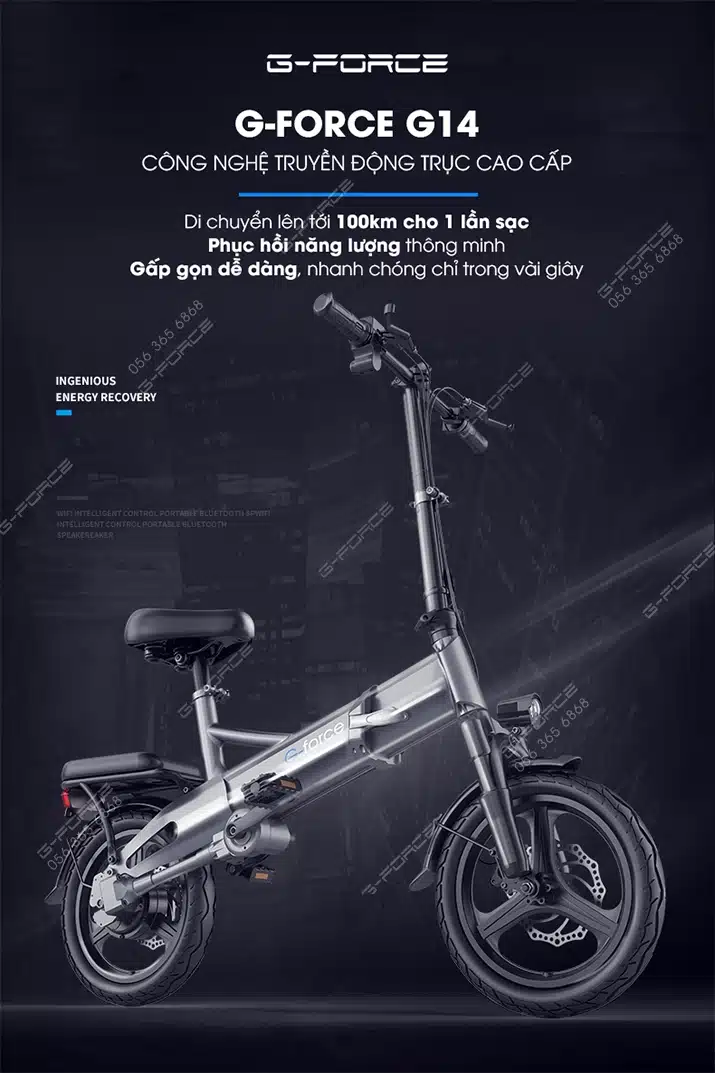 Xe dap dien GForce G14 gioi thieu