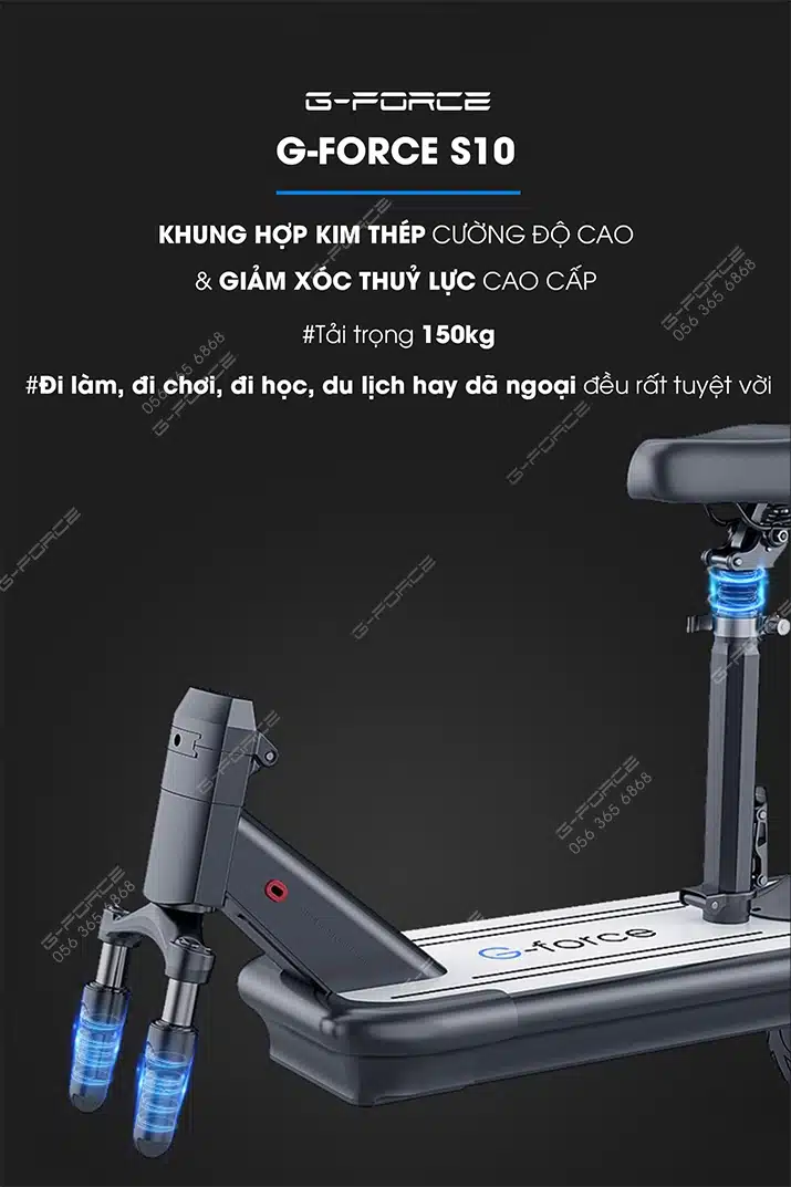 Xe dap dien GForce S10 da giam soc