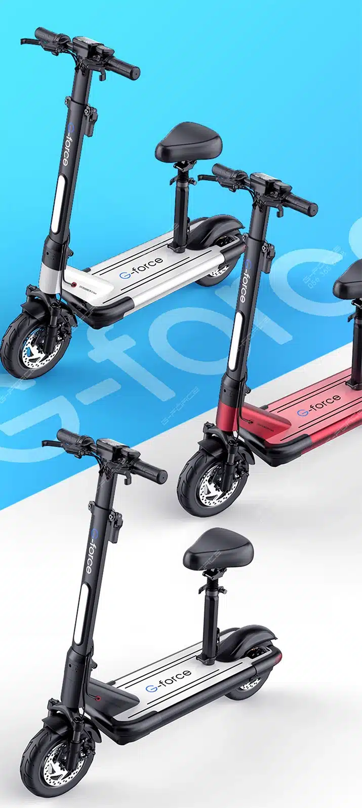 Xe dap dien GForce S10 da mau sac
