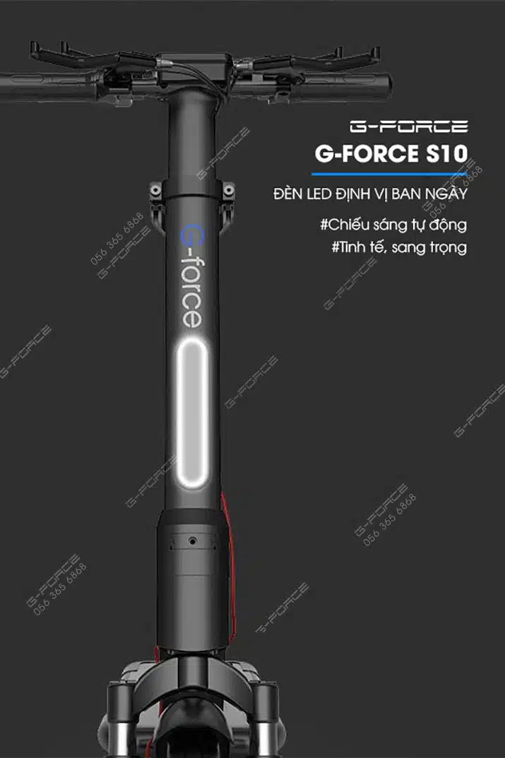 Xe dap dien GForce S10 den dinh vi ban ngay