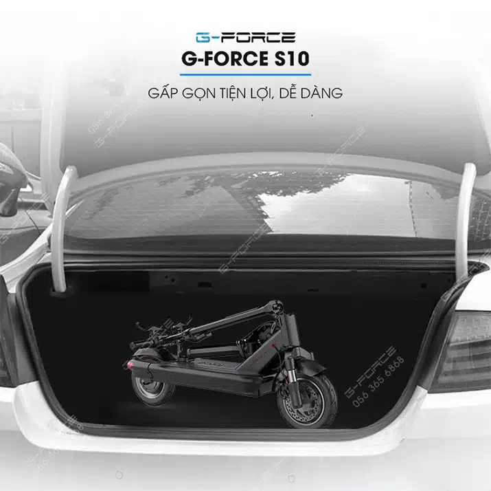 Xe dap dien GForce S10 gap gon de dang