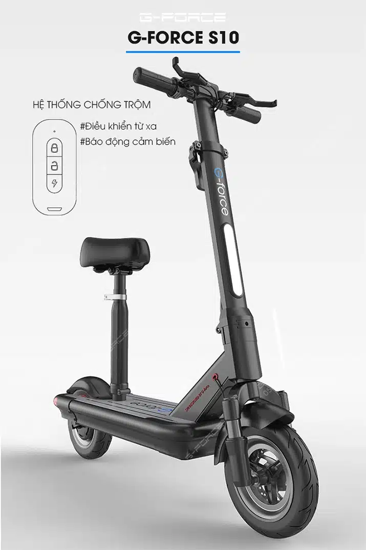 Xe dap dien GForce S10 he thong chong trom