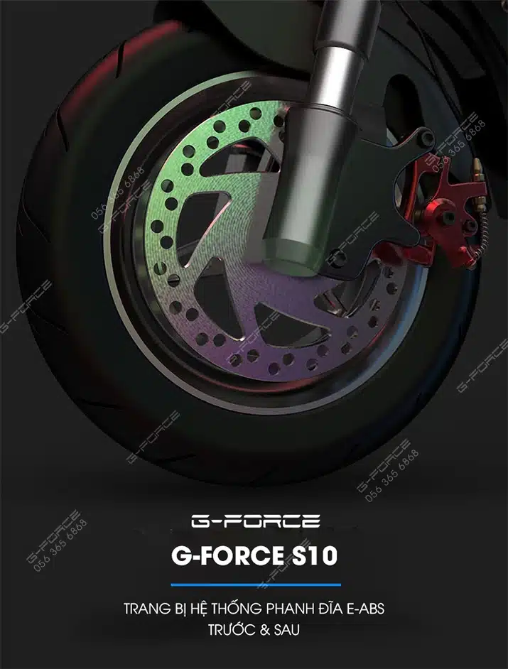 Xe dap dien GForce S10 phanh dia