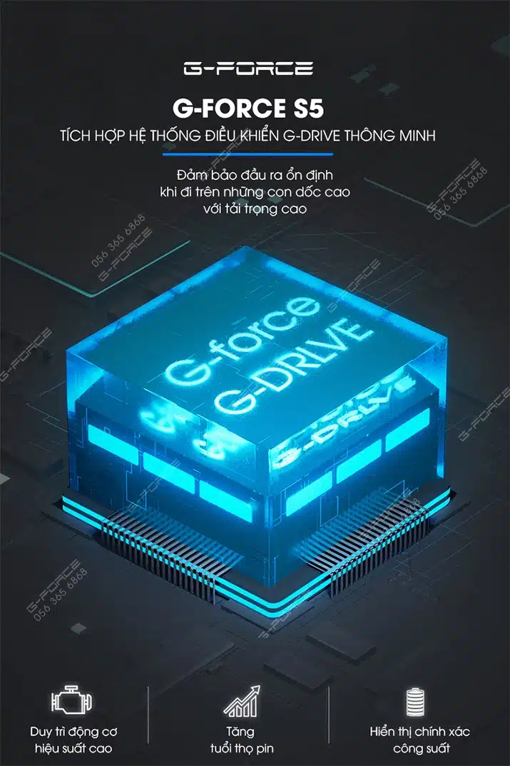 Xe dap dien GForce S5 gdrive thong minh