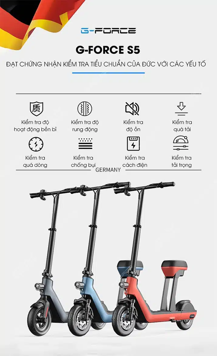 Xe dap dien GForce S5 thong so noi bat