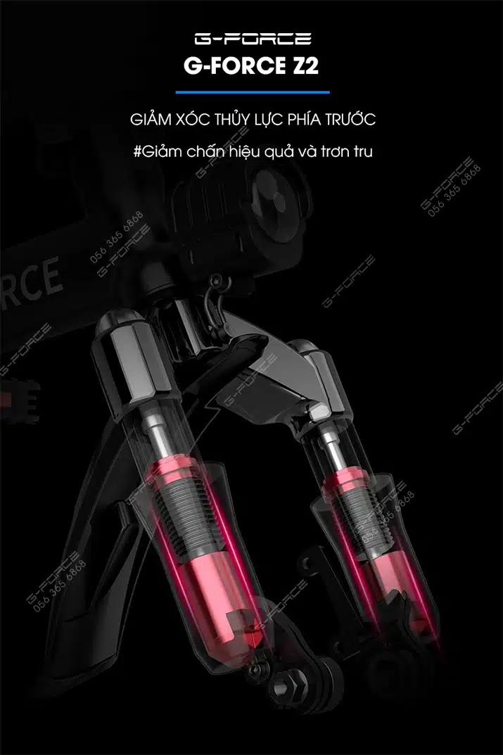 Xe dap dien GForce Z2 he thong giam soc