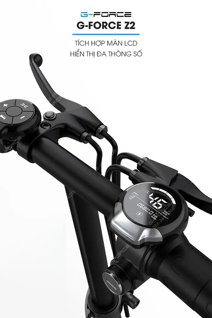 Xe dap dien GForce Z2 man lcd