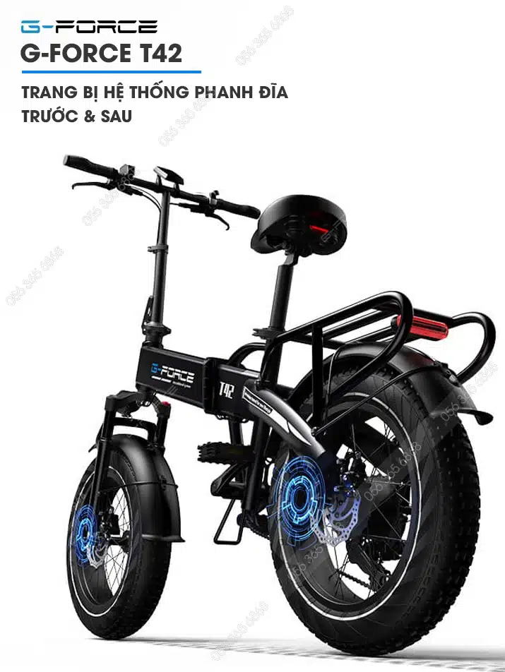 Xe đạp trợ lực điện G-Force T42 hiện đại, mạnh mẽ 12 Gforce.vn - Xe Dap Tro Luc Dien Gforce T42 (8)
