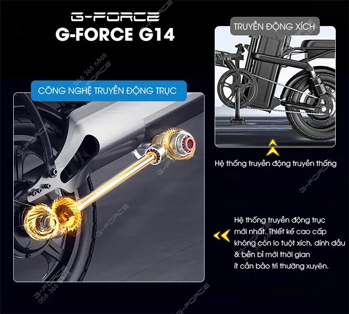 Xe đạp điện trợ lực G-Force G14 (Edition 2024) - G-Force Việt Nam | Xe đạp  điện G-Force chính hãng cao cấp