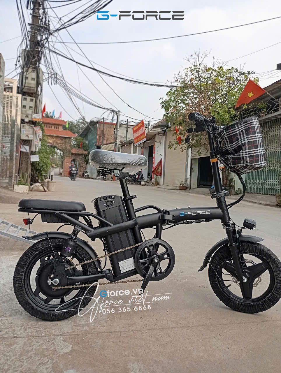 Xe đạp điện gấp gọn G-Force C14 Plus 2 Gforce C14 7 Plus Trang Bi 7 Giam Xoc Chinh Hang-gforcevietnam2