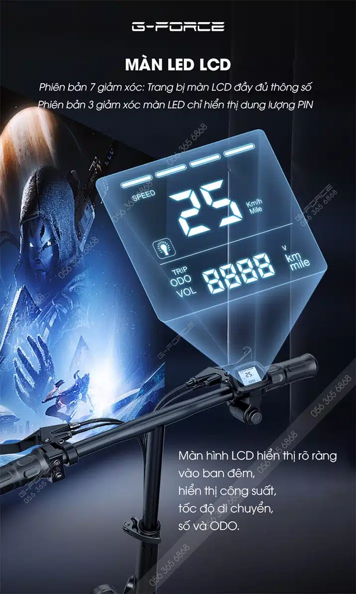 Xe đạp điện gấp gọn G-Force C14 Lite 5 Gforce C14 - Gforcevn (9)