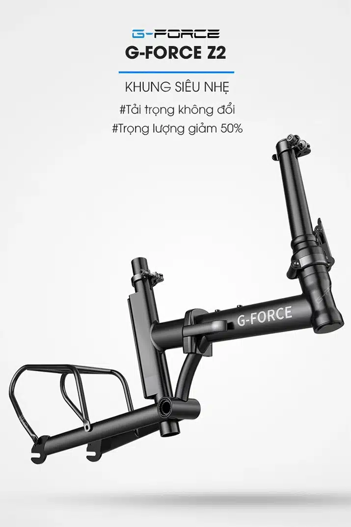 Xe dap dien GForce Z2 khung xe sieu nhe